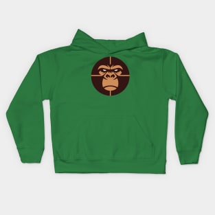 Angry Gorilla Face Kids Hoodie